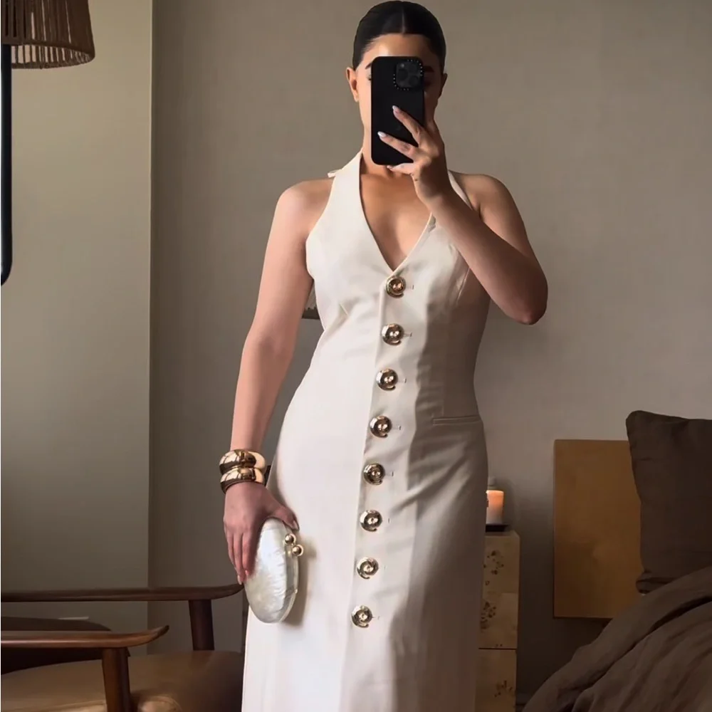 Wolf gang • idira maxi dress in ivory - XS - Picture 1 of 12